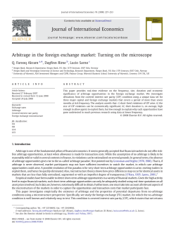 Arbitrage in the foreign exchange market: Turning on the microscope