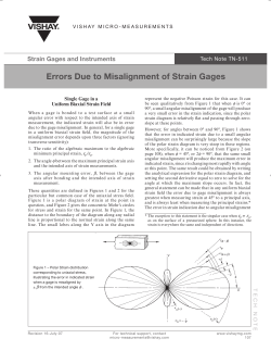 Errors Due to Misalignment of Strain Gages