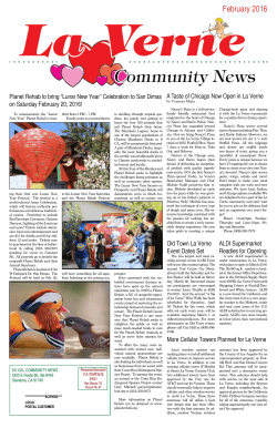 February 2016 - La Verne Community News