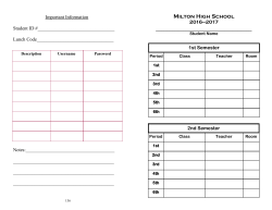 Student Handbook - Santa Rosa District Schools, Florida