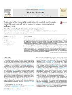 Refinement of the isomorphic substitutions in goethite and hematite
