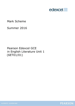 Mark Scheme - Edexcel