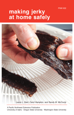 making jerky at home safely - Oregon State University Extension