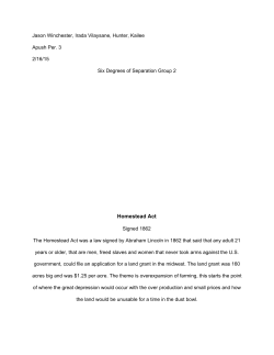 Homestead Act