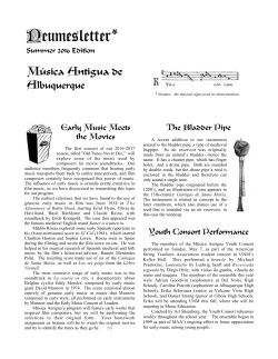 Printable pdf version - M&uacute;sica Antigua de Albuquerque