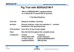 Pig trial Bergazym P in Germany