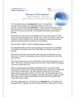 Blizzard in Birmingham