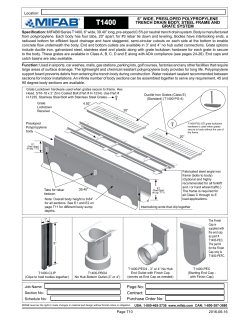 T1400 Specification Sheet