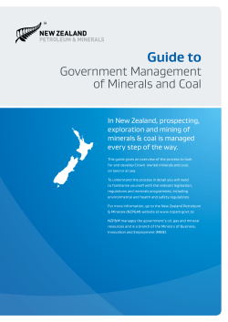 Government management of minerals and coal