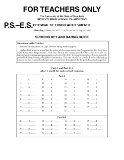 Scoring Key and Rating Guide