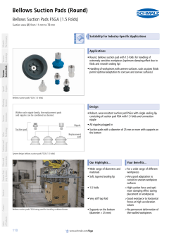 Bellows Suction Pads FSGA (1.5 Folds).