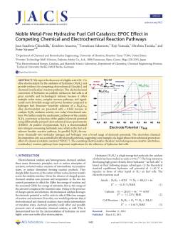Noble Metal-Free Hydrazine Fuel Cell Catalysts: EPOC Effect in