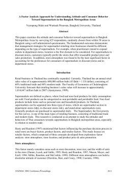 A Factor Analysis Approach for Understanding An Attitude and