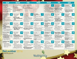 SUN MON TUE WED THUR FRI SAT December