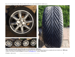 Set of 4 Compomotive ML Wheels fitted with Avon ZZ3 205/45Z R17