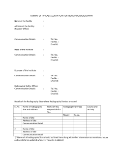 Format of typical security plan for industrial radiography