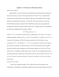 Appendix A. Turtle and prey stable isotope analyses.