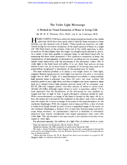 The Violet Light Microscope A Method for Visual