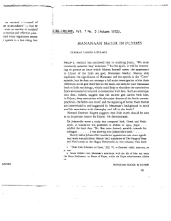 MANANAAN MAcLIR IN ULYSSES