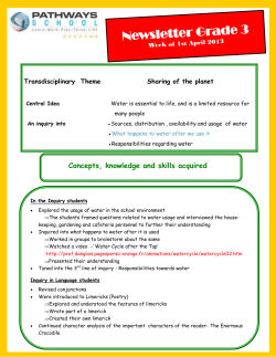 Newsletter Grade 3