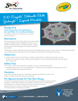 3-D Crayola &reg; Sidewalk Chalk Zentangle