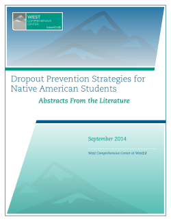 Dropout Prevention Strategies for Native American Students