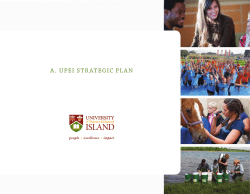 A. UPEI STRATEGIC PLAN