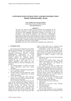 CONTOUR LINES EXTRACTION AND RECONSTRUCTION FROM