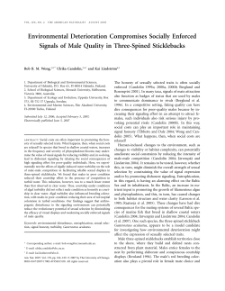 Environmental Deterioration Compromises Socially Enforced