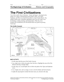 The First Civilizations