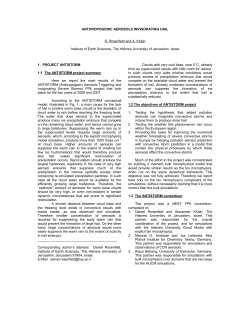 ANTHROPOGENIC AEROSOLS INVIGORATING HAIL D. Rosenfeld