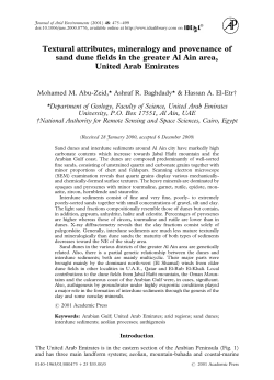 Textural attributes, mineralogy and provenance of sand dune fields