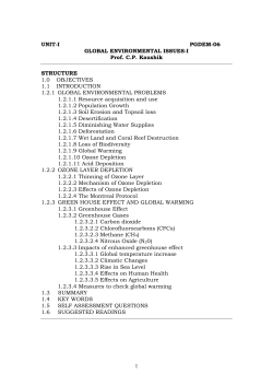 Environment Awareness and Legislation