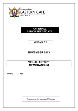 Grade 11 Visual Arts (Nov)