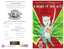 A Night of One Acts - Jackson Public Schools