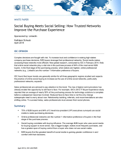 Social Buying Meets Social Selling
