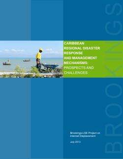 Caribbean Regional Disaster Response and
