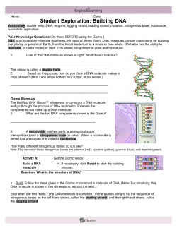 GIZMO: Building DNA