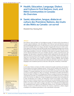 - Canadian Journal of Speech