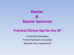 Bipolar Disorder - Epworth GP Update
