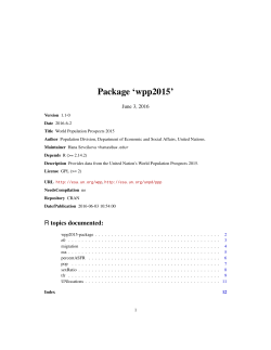 Package `wpp2015`