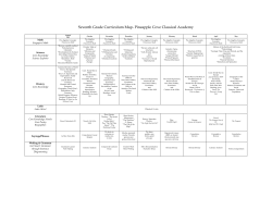 Seventh Grade Curriculum Map