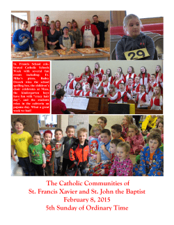 The Catholic Communities of St. Francis Xavier and St. John the