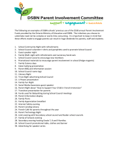 The following are examples of DSBN schools` previous use of the