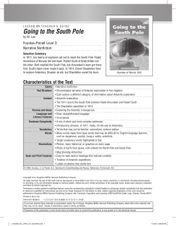 Going to the South Pole - Houghton Mifflin Harcourt