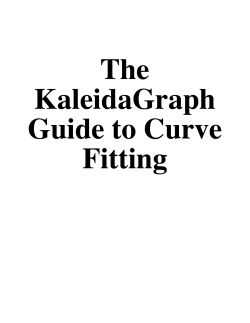 Curve Fitting Guide