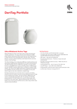 DartTag Portfolio Datasheet