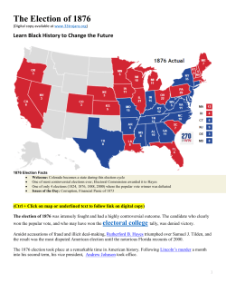 The Election of 1876