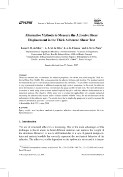 Alternative Methods to Measure the Adhesive Shear Displacement