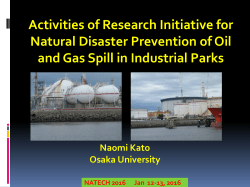 Activities Of Research Initiative For Natural Disaster